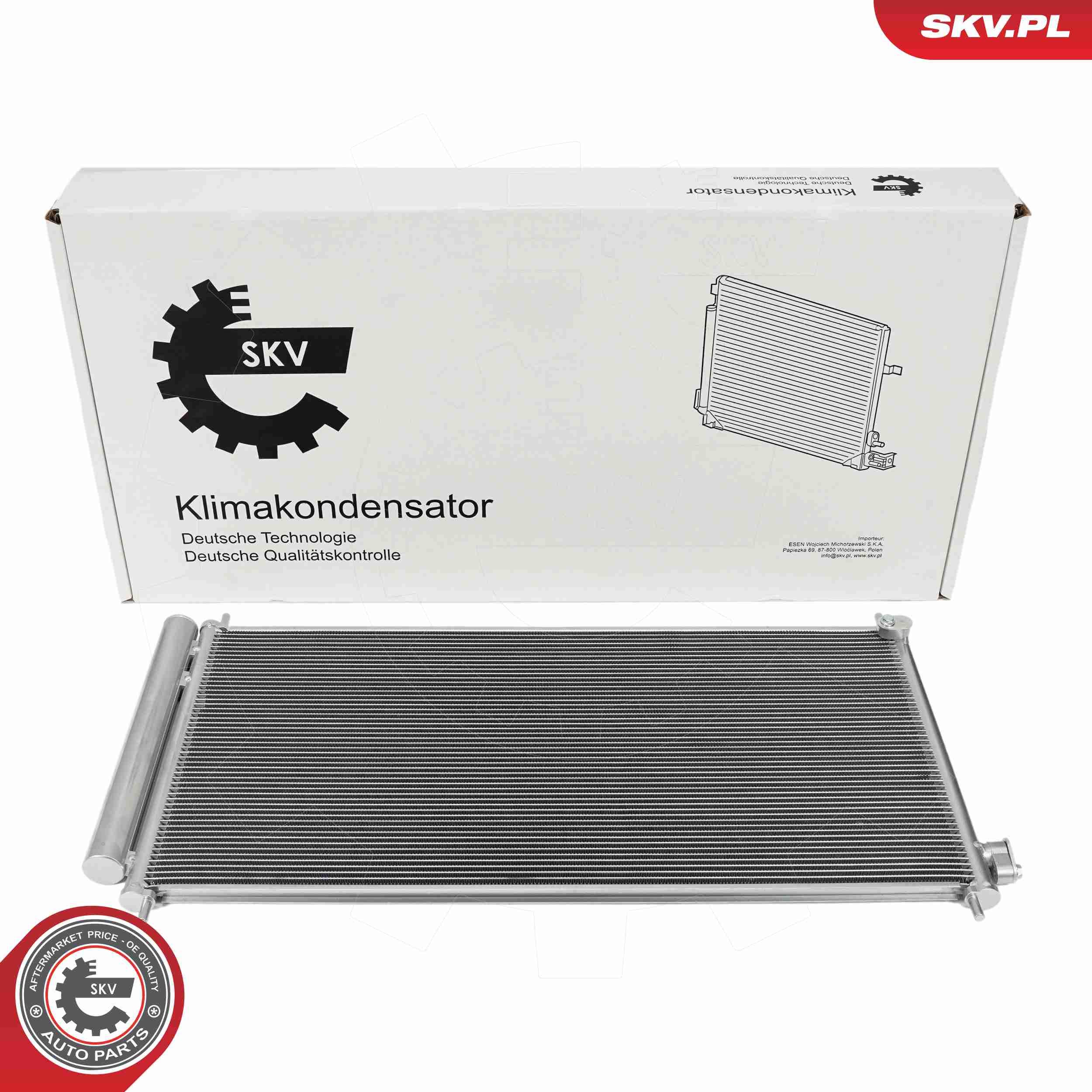 Ilustracja 86SKV539 ESEN SKV skraplacz, klimatyzacja