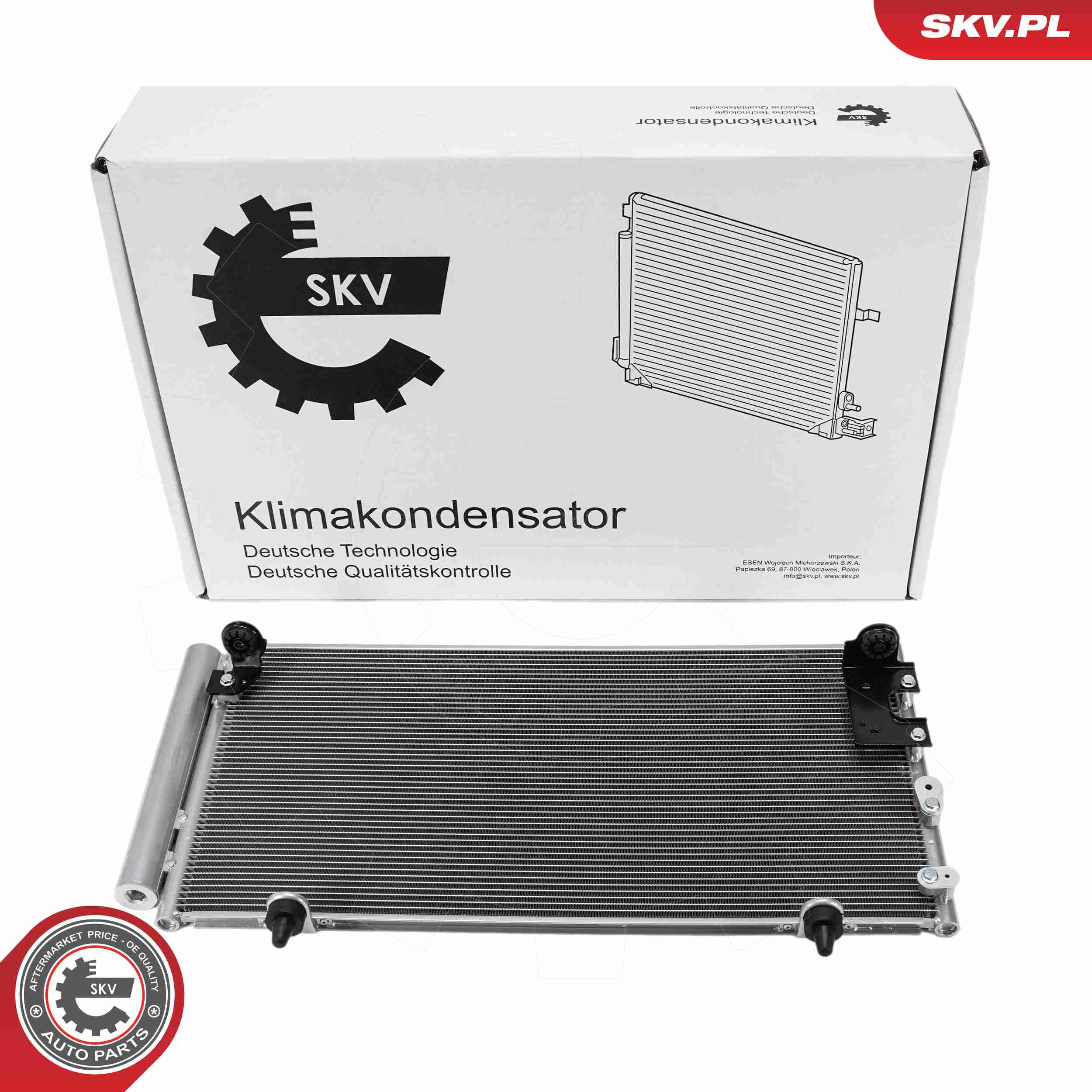 Ilustracja 86SKV550 ESEN SKV skraplacz, klimatyzacja