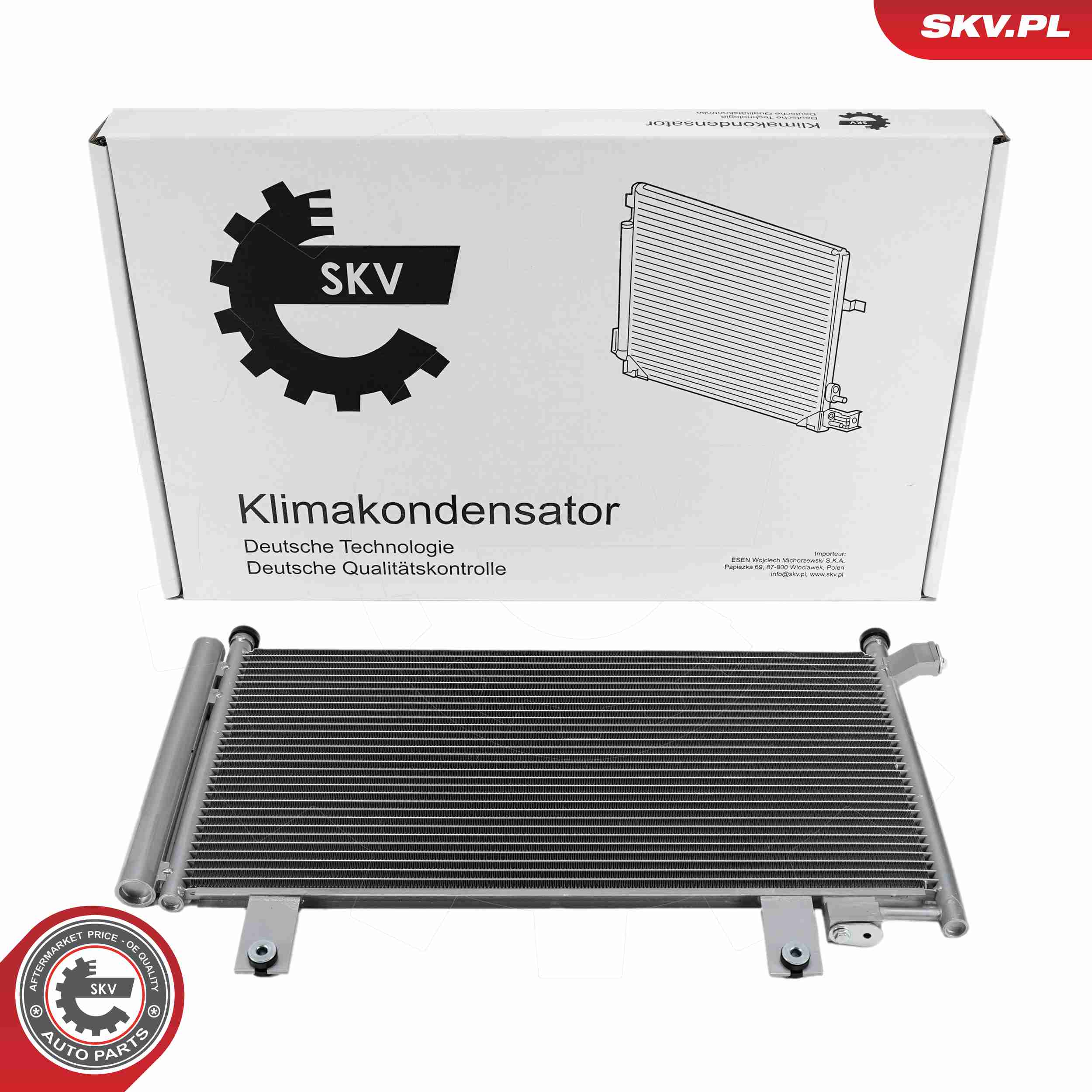 Ilustracja 86SKV580 ESEN SKV skraplacz, klimatyzacja