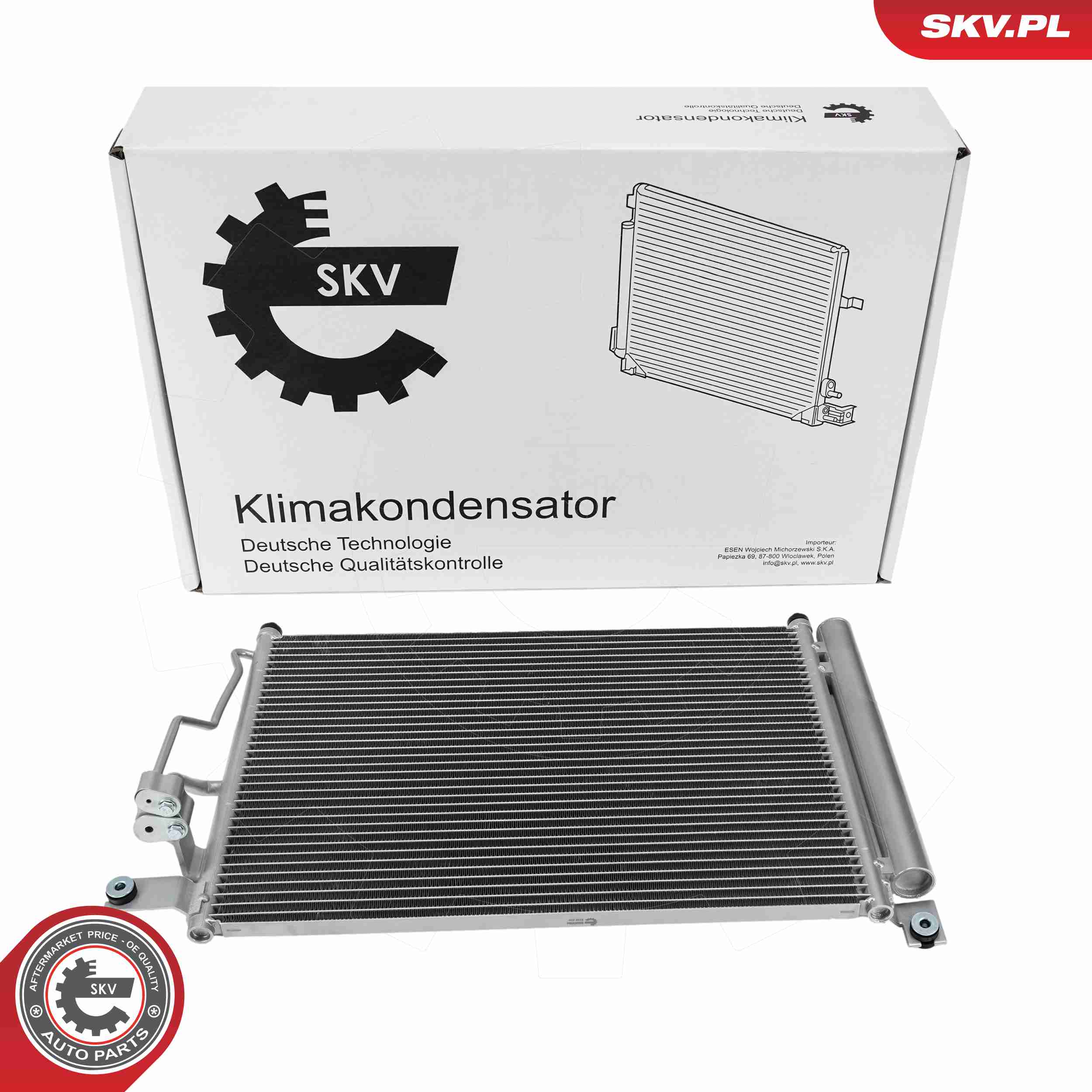Ilustracja 86SKV594 ESEN SKV skraplacz, klimatyzacja
