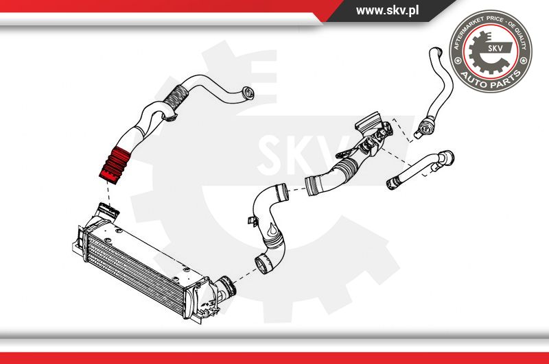 Ilustracja 43SKV085 ESEN SKV przewód powietrza doładowującego