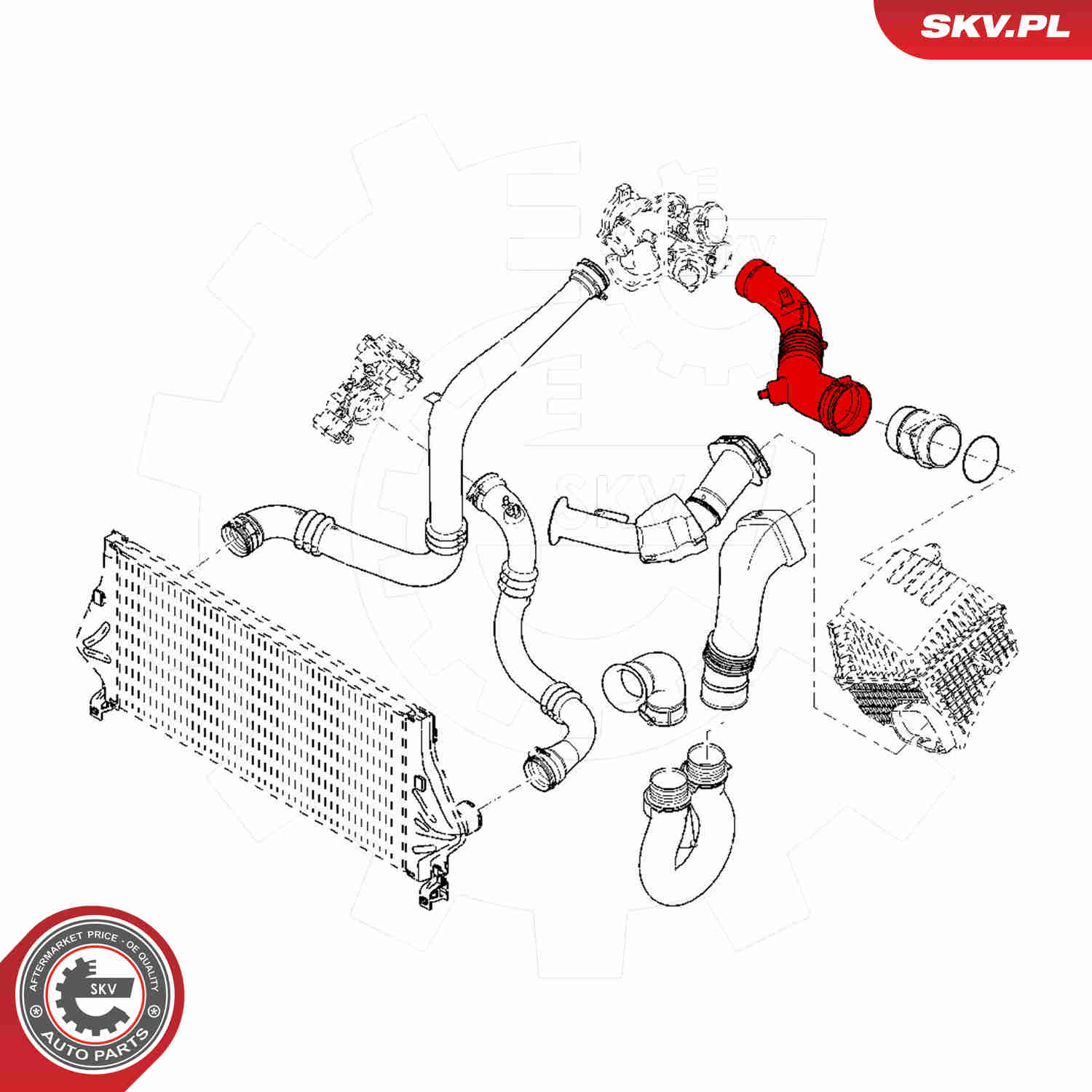 Ilustracja 43SKV094 ESEN SKV przewód powietrza doładowującego