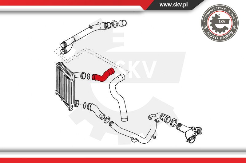 Ilustracja 43SKV165 ESEN SKV przewód powietrza doładowującego