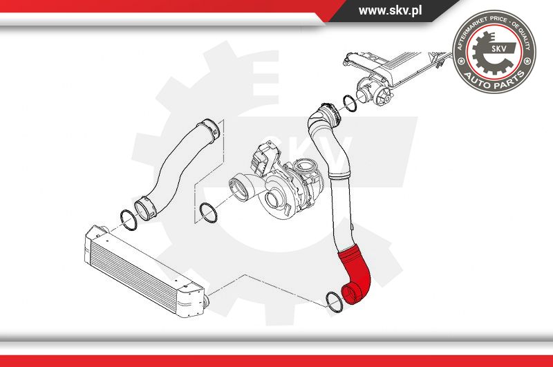 Ilustracja 43SKV137 ESEN SKV przewód powietrza doładowującego