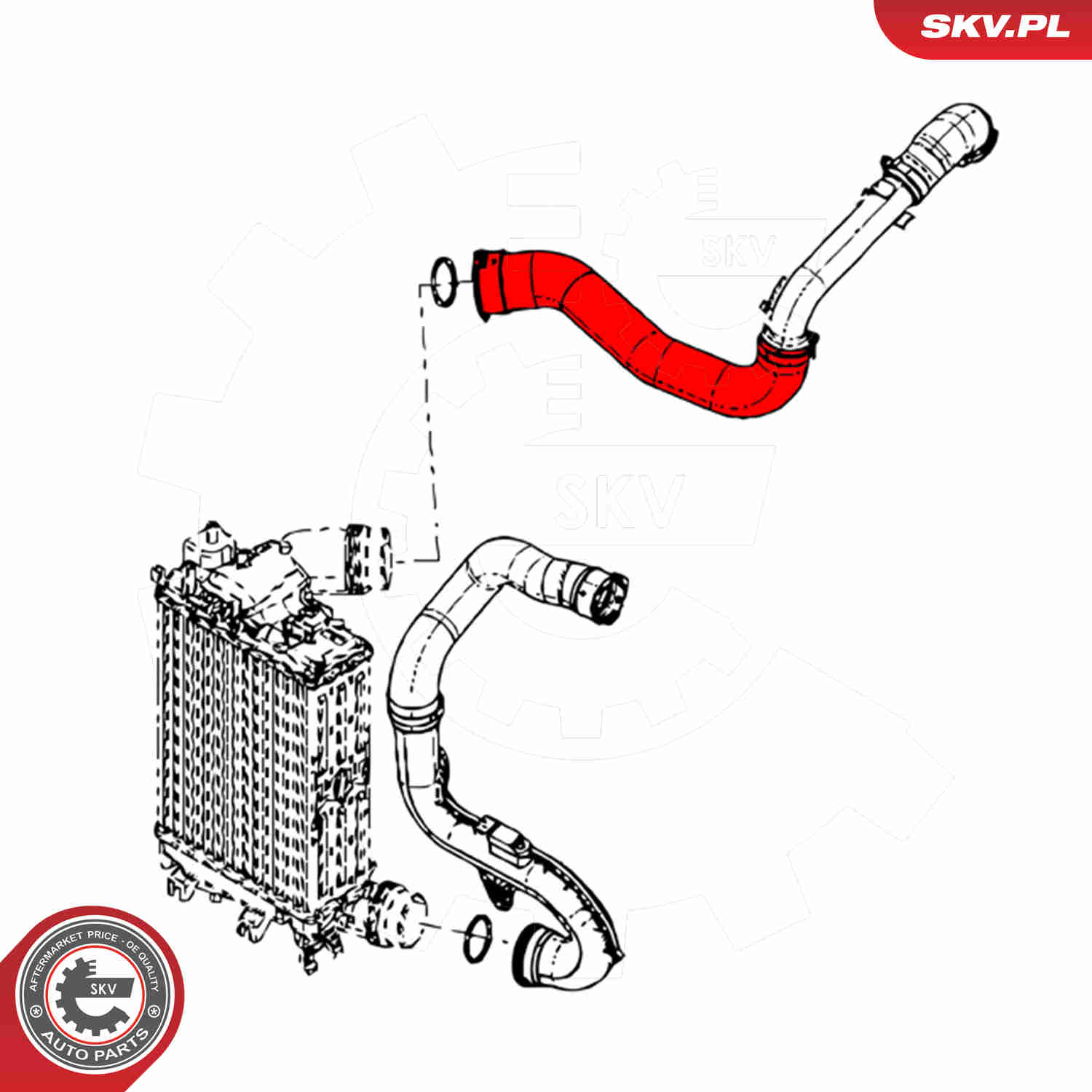 Ilustracja 43SKV217 ESEN SKV przewód powietrza doładowującego