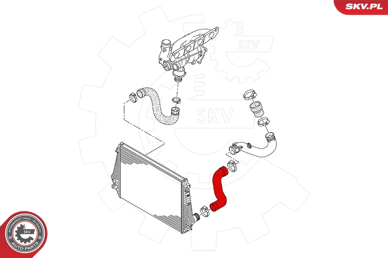 Ilustracja 43SKV396 ESEN SKV przewód powietrza doładowującego