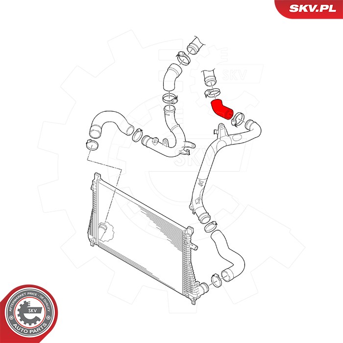 Ilustracja 43SKV451 ESEN SKV przewód powietrza doładowującego