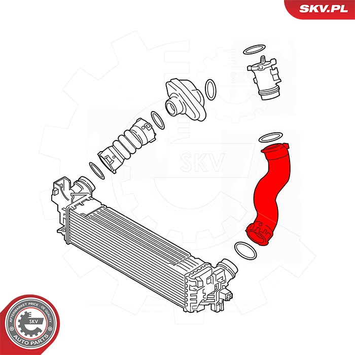 Ilustracja 43SKV468 ESEN SKV przewód powietrza doładowującego