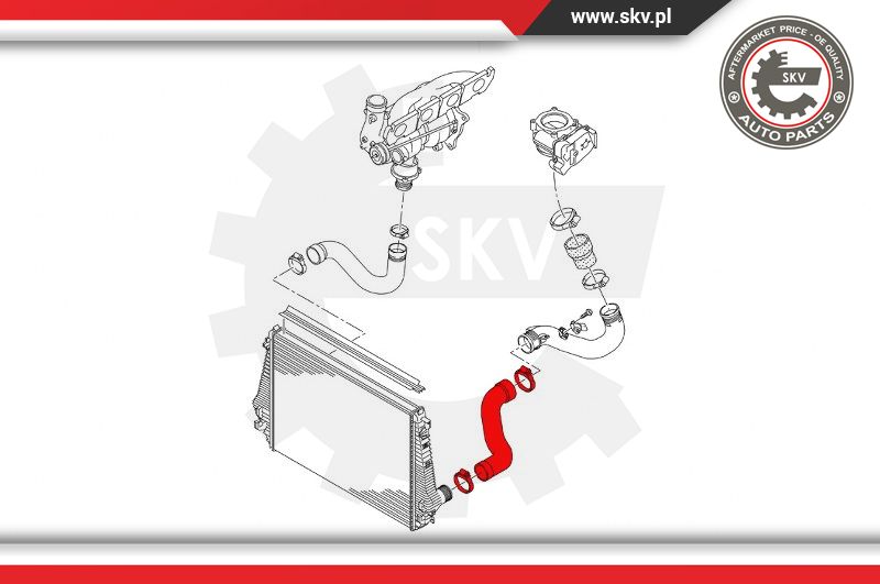 Ilustracja 43SKV413 ESEN SKV przewód powietrza doładowującego