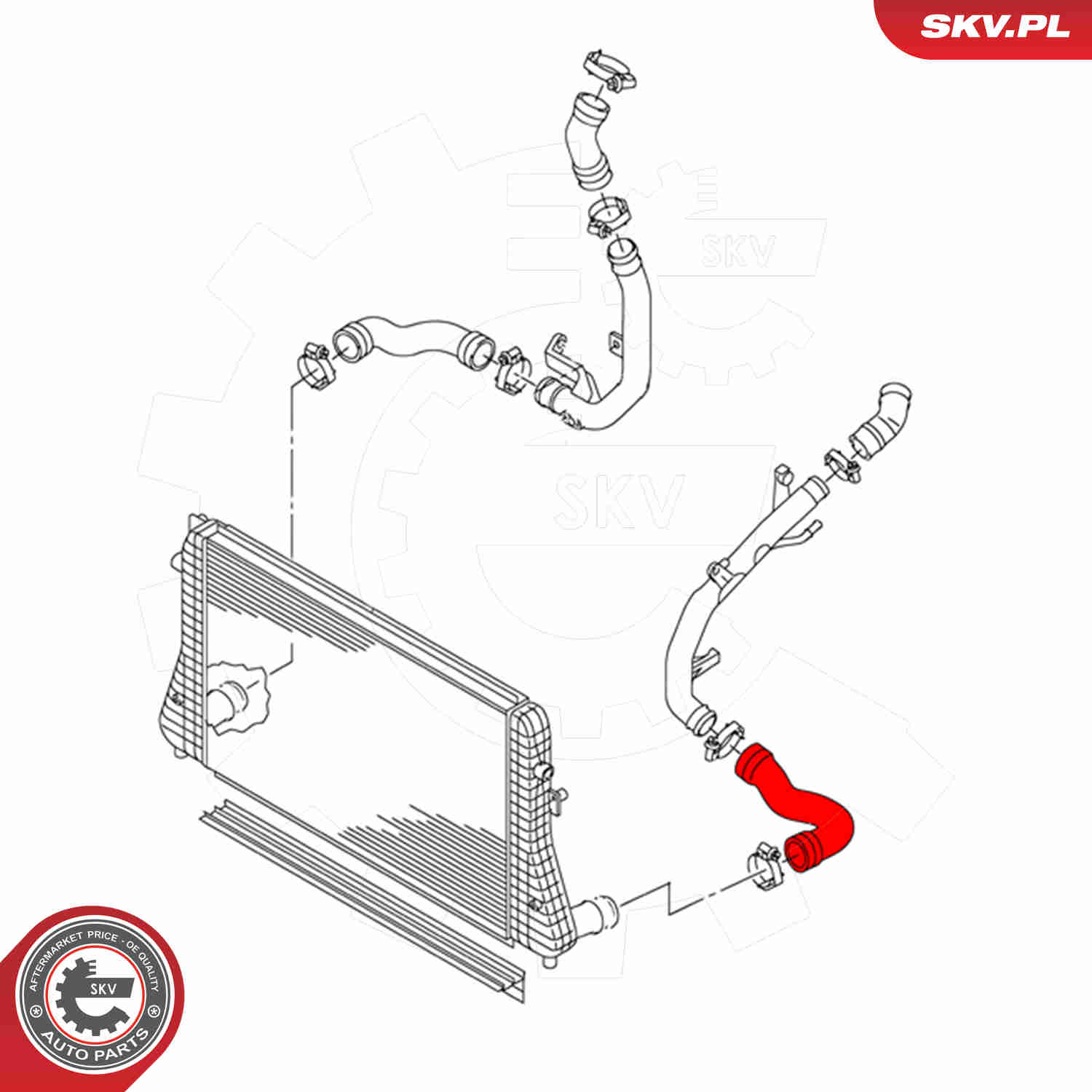 Ilustracja 43SKV428 ESEN SKV przewód powietrza doładowującego