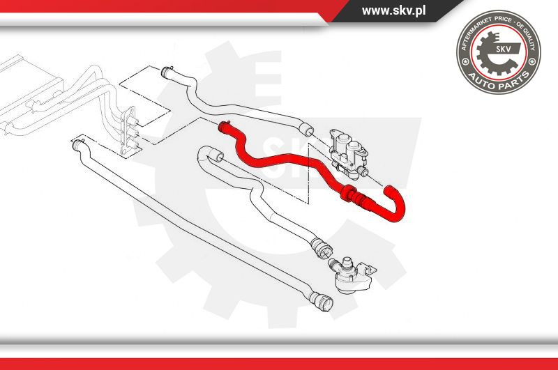 Ilustracja 43SKV643 ESEN SKV przewód elastyczny chłodnicy