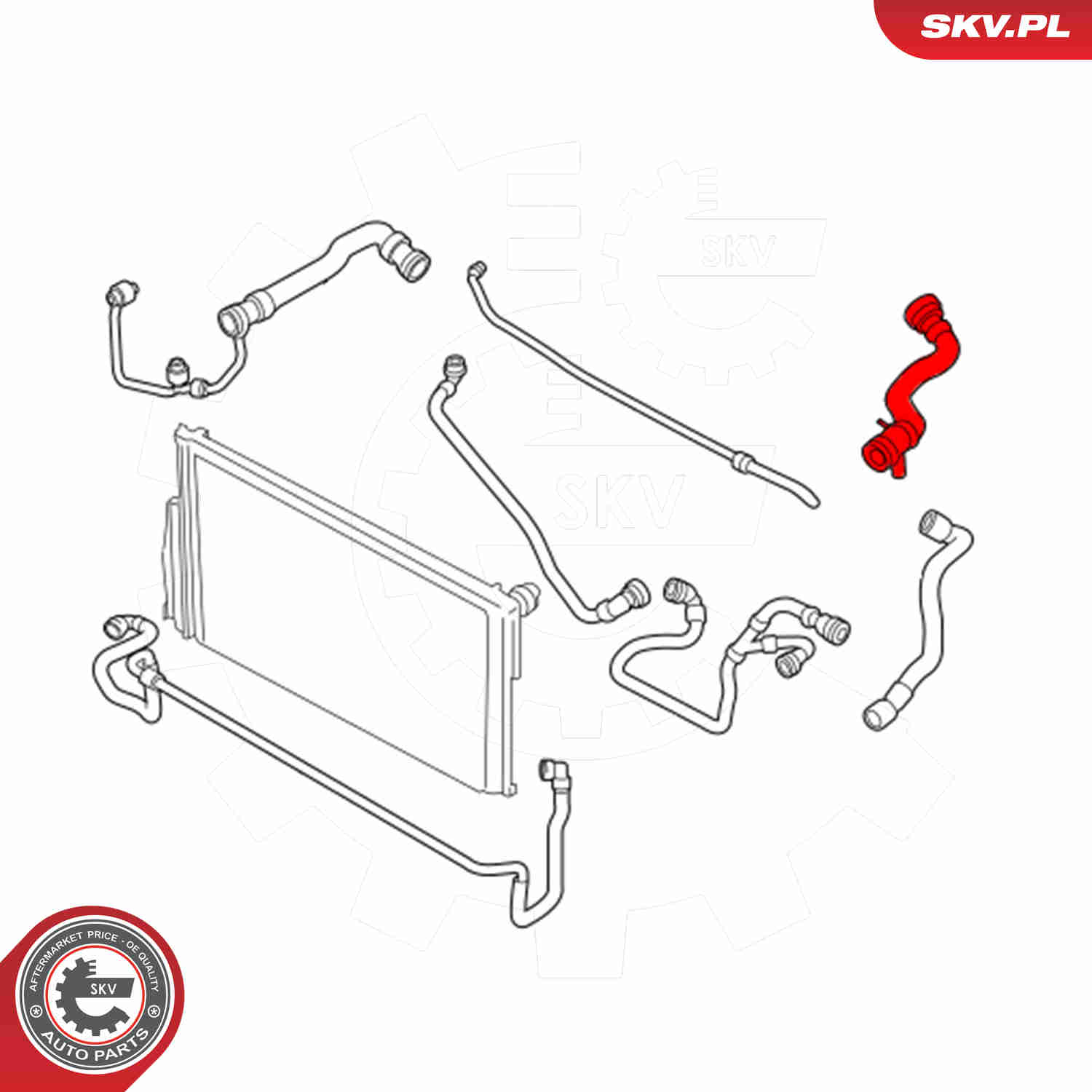 Ilustracja 43SKV642 ESEN SKV przewód elastyczny chłodnicy