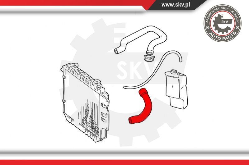 Ilustracja 43SKV615 ESEN SKV przewód elastyczny chłodnicy