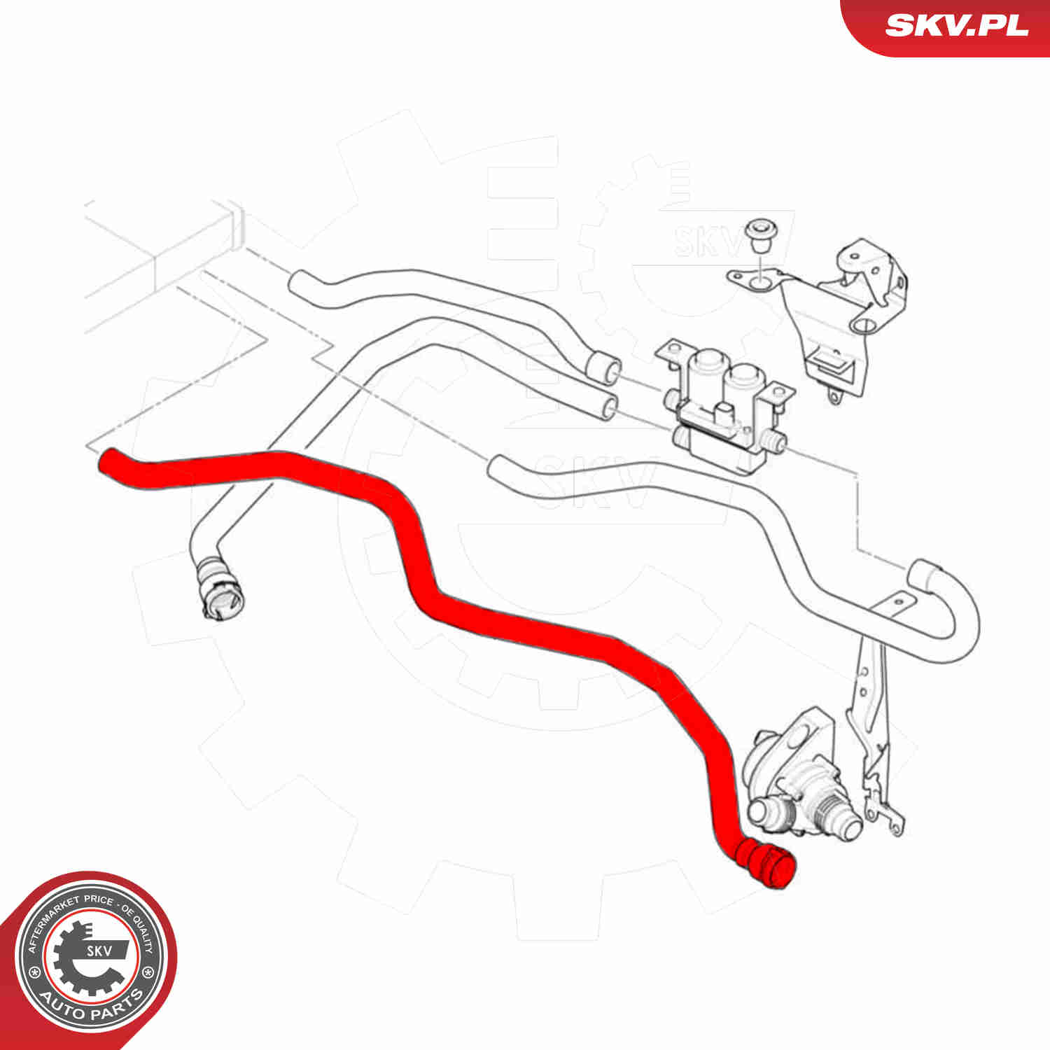 Ilustracja 43SKV637 ESEN SKV przewód elastyczny chłodnicy