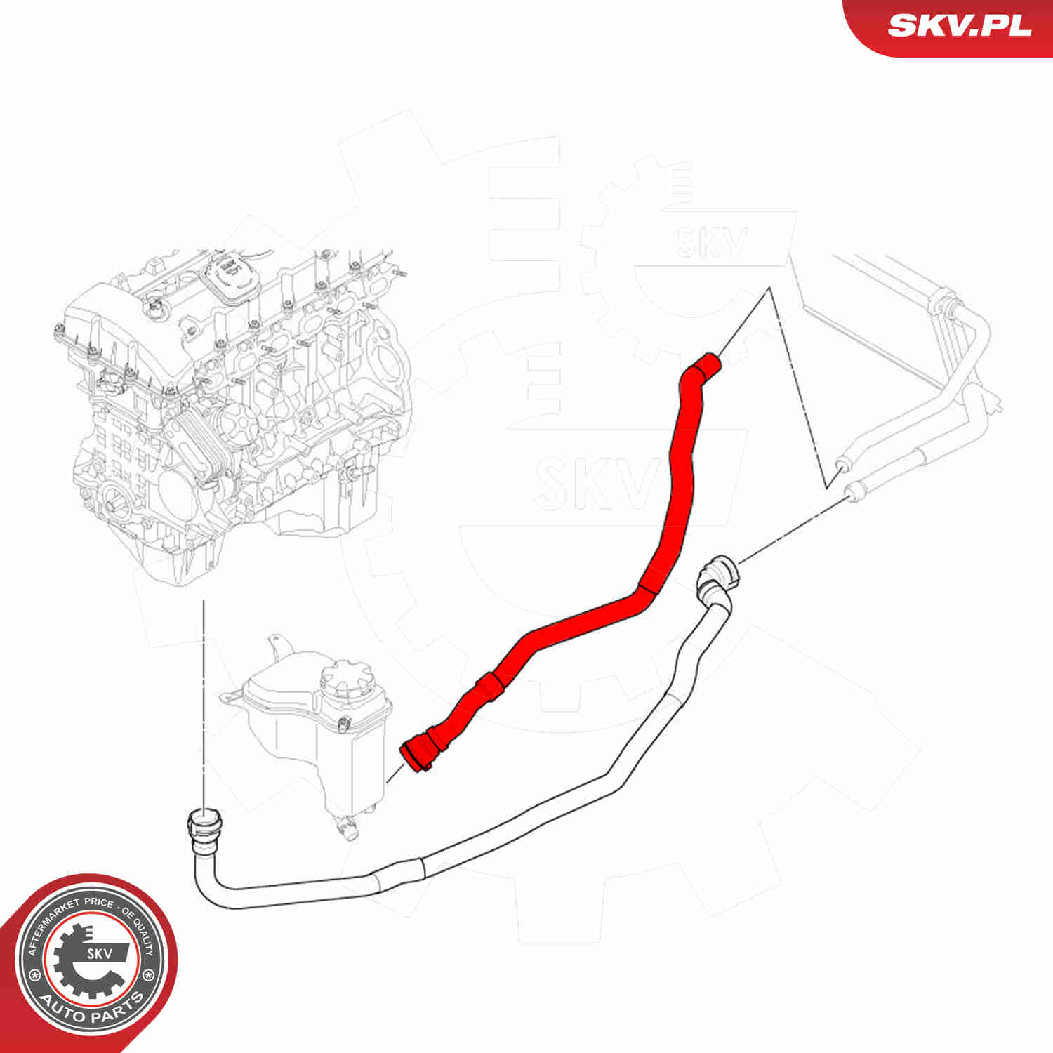 Ilustracja 43SKV635 ESEN SKV przewód elastyczny chłodnicy