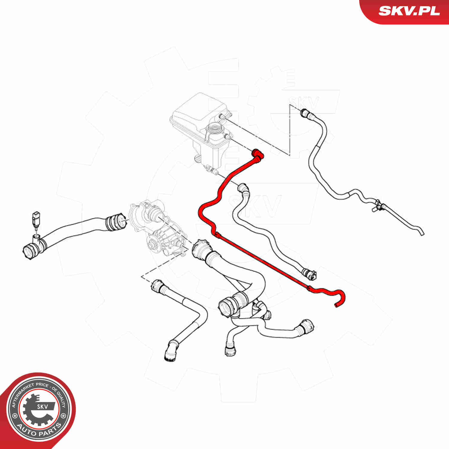 Ilustracja 43SKV639 ESEN SKV przewód elastyczny chłodnicy