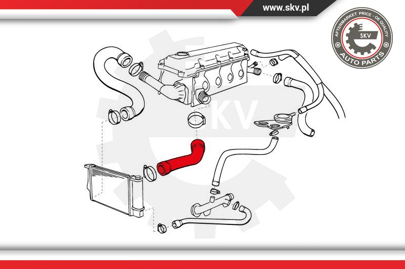 Ilustracja 43SKV713 ESEN SKV przewód elastyczny chłodnicy