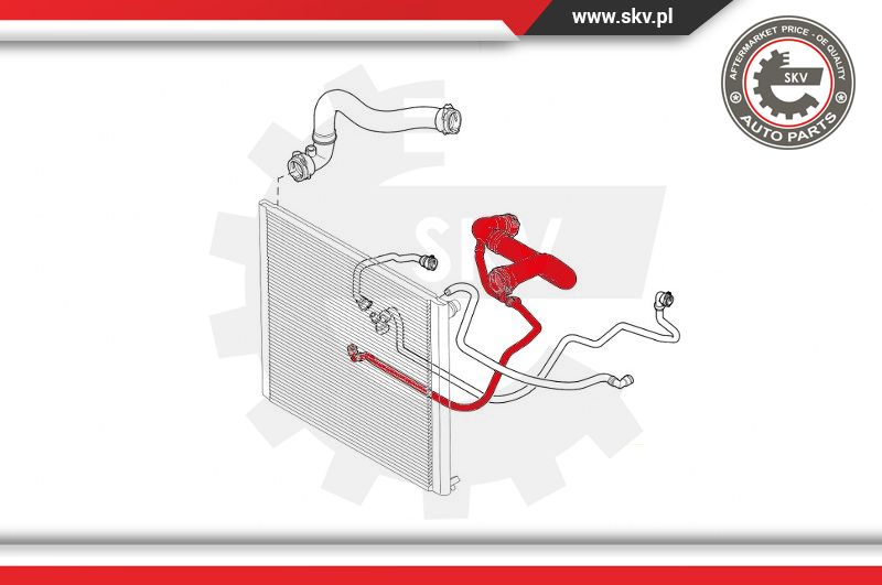 Ilustracja 43SKV725 ESEN SKV przewód elastyczny chłodnicy