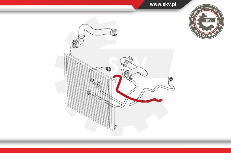 Ilustracja 43SKV731 ESEN SKV przewód elastyczny chłodnicy