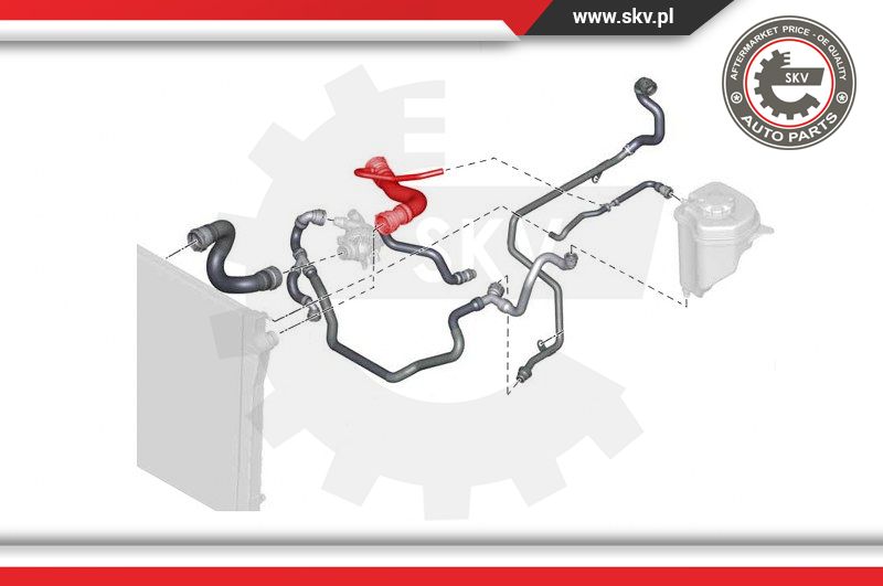 Ilustracja 43SKV732 ESEN SKV przewód elastyczny chłodnicy