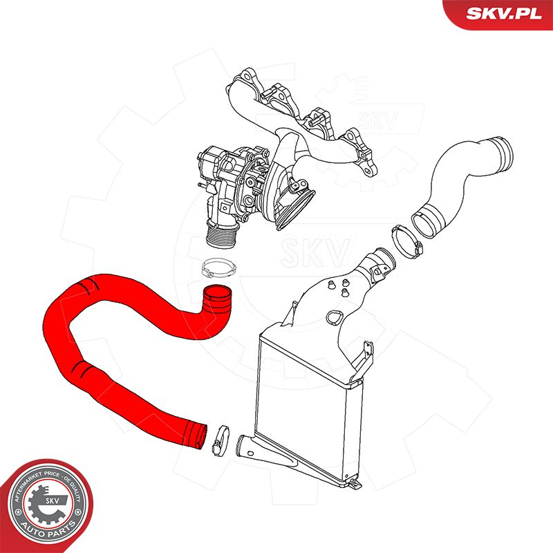 Ilustracja 54SKV027 ESEN SKV przewód powietrza doładowującego