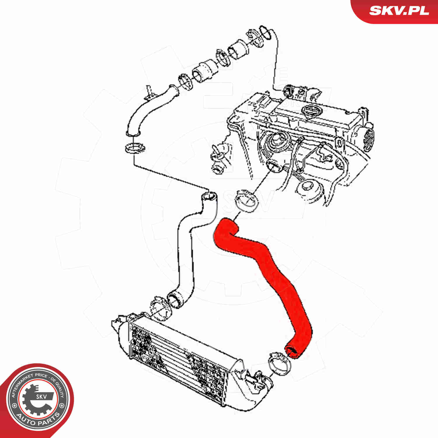 Ilustracja 54SKV149 ESEN SKV przewód powietrza doładowującego