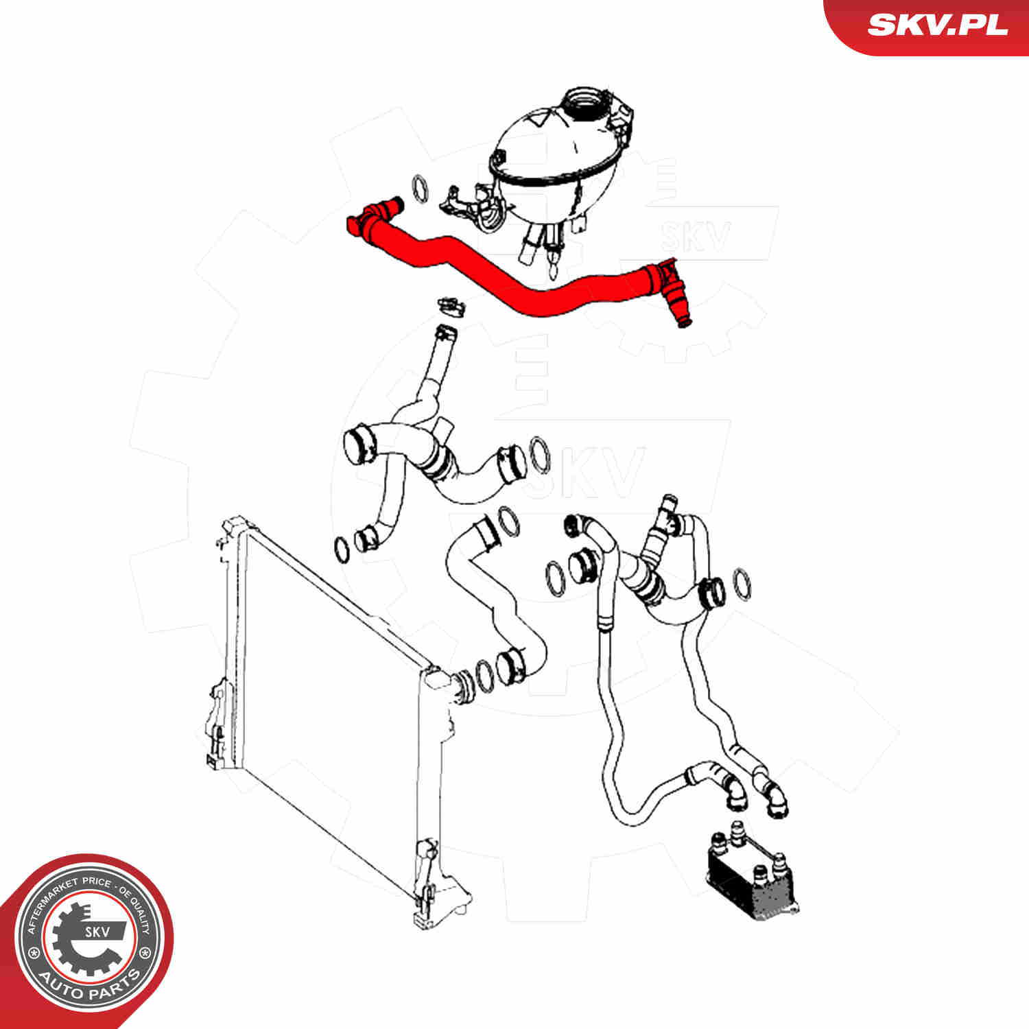 Ilustracja 54SKV169 ESEN SKV przewód elastyczny chłodnicy