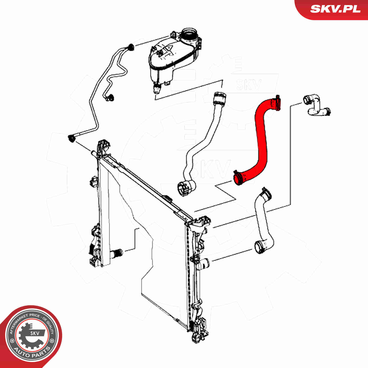 Ilustracja 54SKV175 ESEN SKV przewód elastyczny chłodnicy