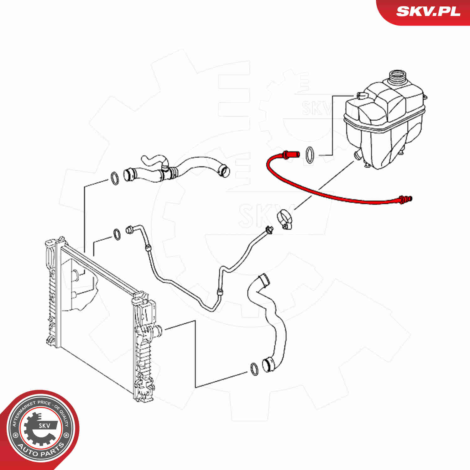 Ilustracja 54SKV189 ESEN SKV rurka płynu chłodzącego