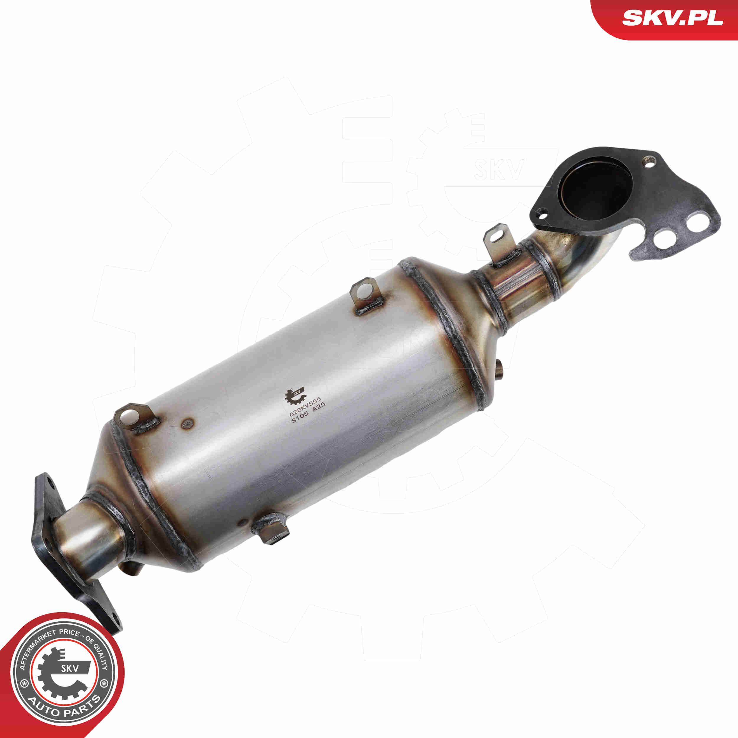 Ilustracja 62SKV555 ESEN SKV filtr sadzy / filtr cząstek stałych, układ wydechowy