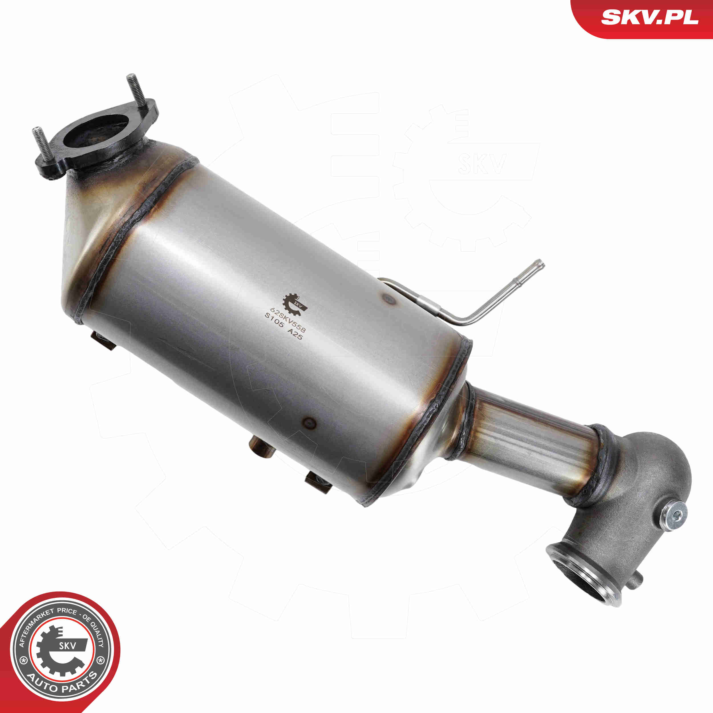 Ilustracja 62SKV558 ESEN SKV filtr sadzy / filtr cząstek stałych, układ wydechowy