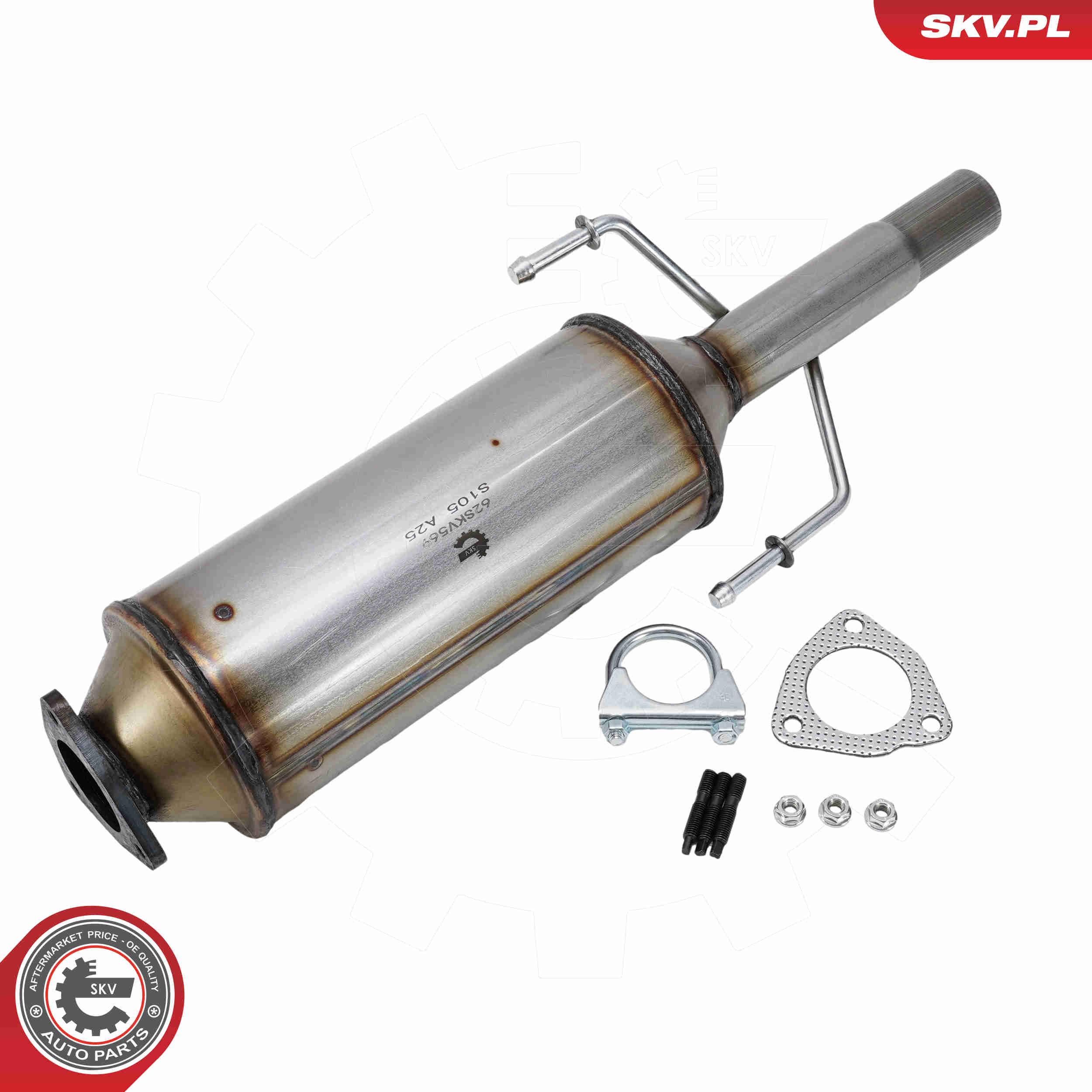 Ilustracja 62SKV569 ESEN SKV filtr sadzy / filtr cząstek stałych, układ wydechowy