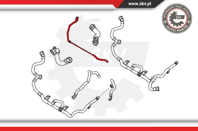 Ilustracja 96SKV062 ESEN SKV przewód odpowietrzający, zbiorniczek wyrównawczy