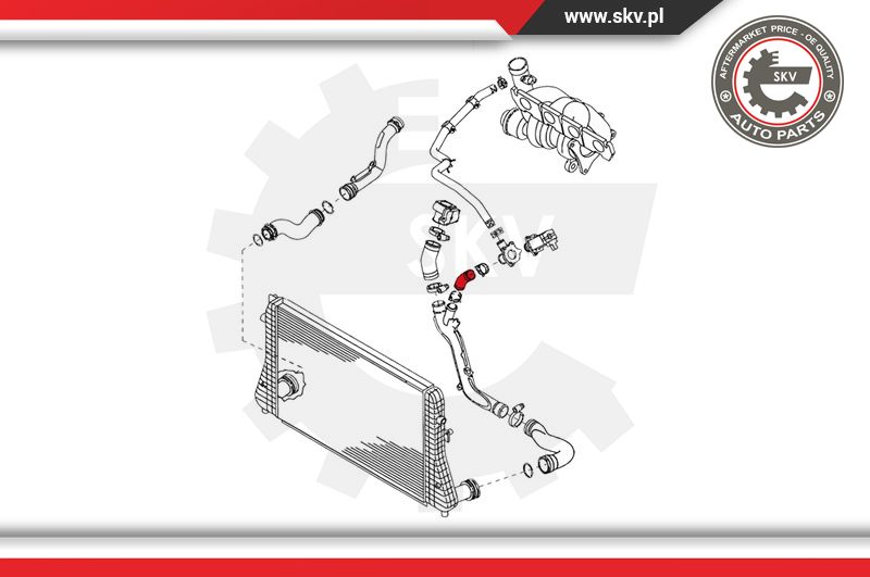 Ilustracja 24SKV061 ESEN SKV przewód powietrza doładowującego