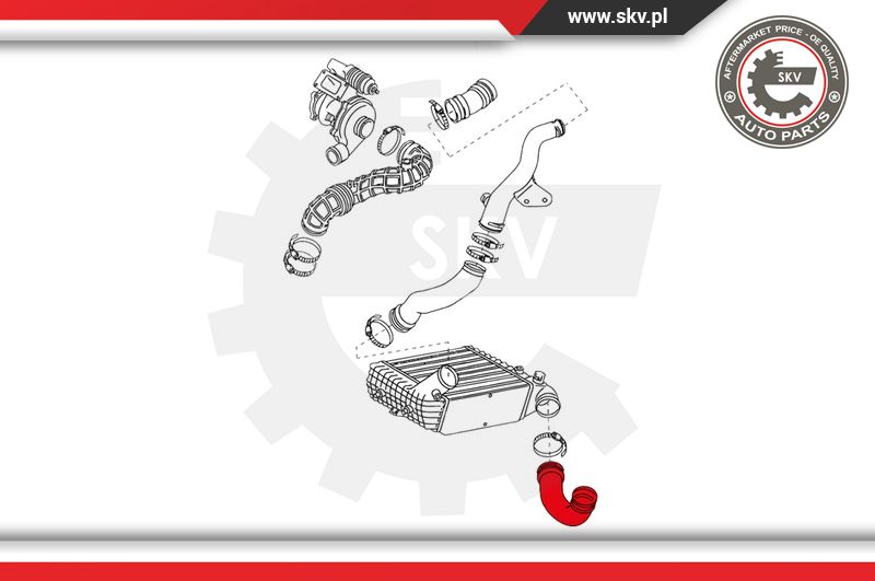 Ilustracja 24SKV079 ESEN SKV przewód powietrza doładowującego