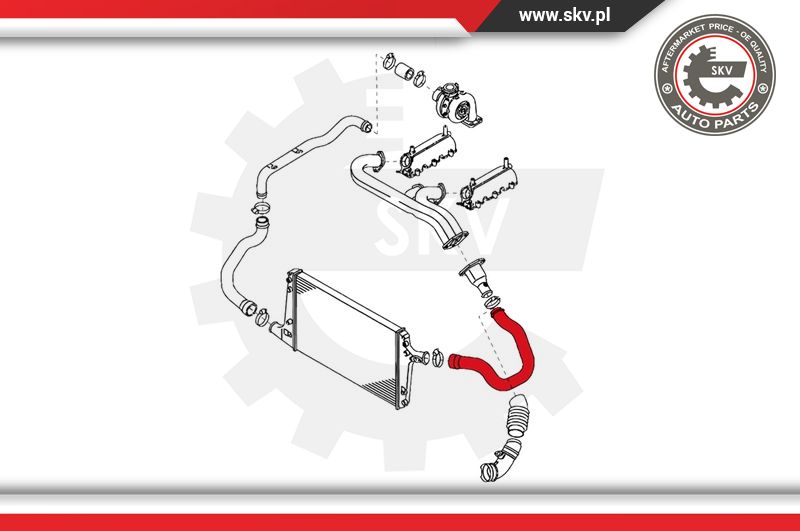 Ilustracja 24SKV080 ESEN SKV przewód powietrza doładowującego