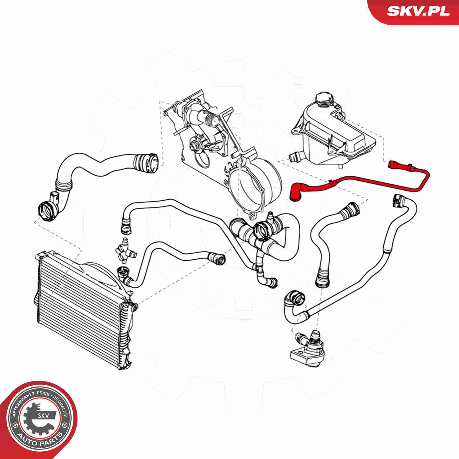 Ilustracja 24SKV256 ESEN SKV przewód elastyczny chłodnicy