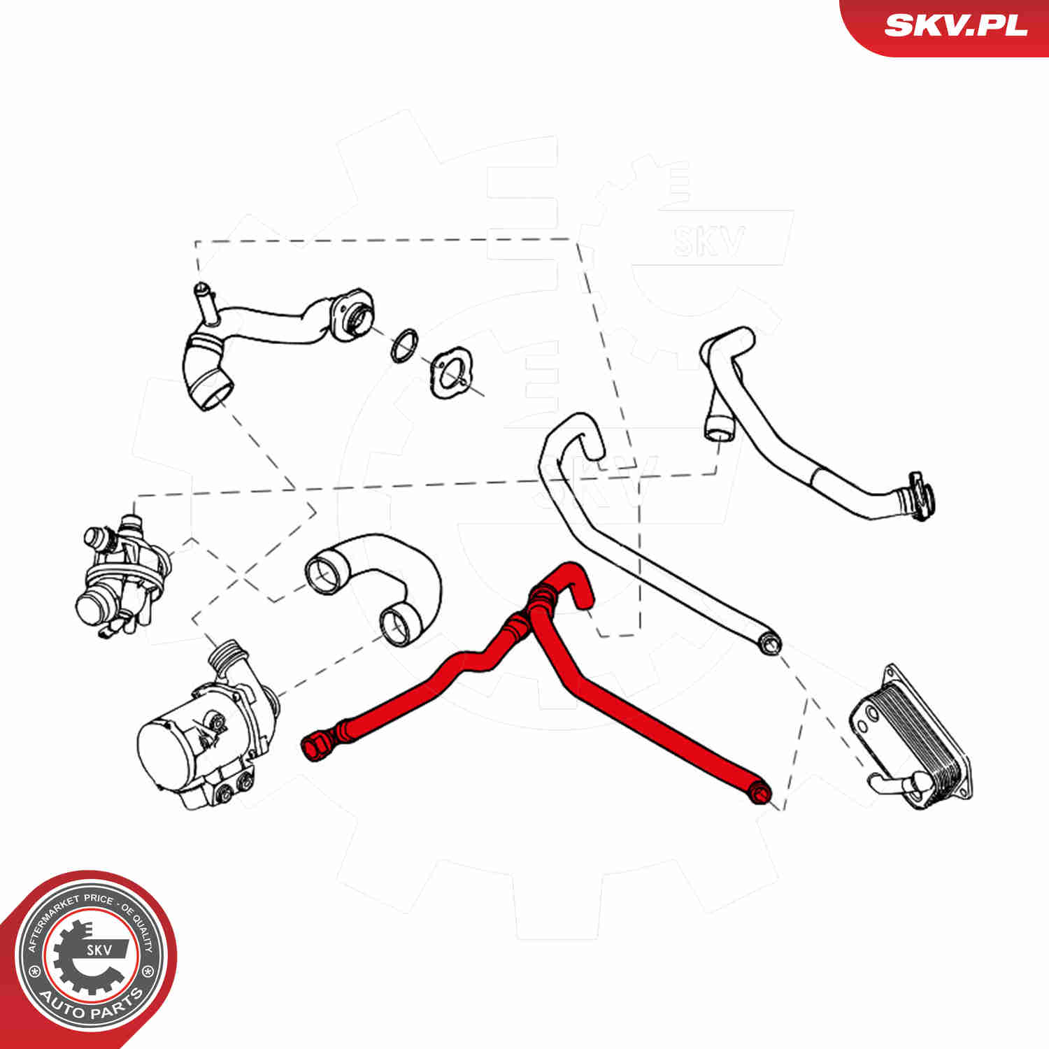 Ilustracja 24SKV259 ESEN SKV przewód elastyczny chłodnicy
