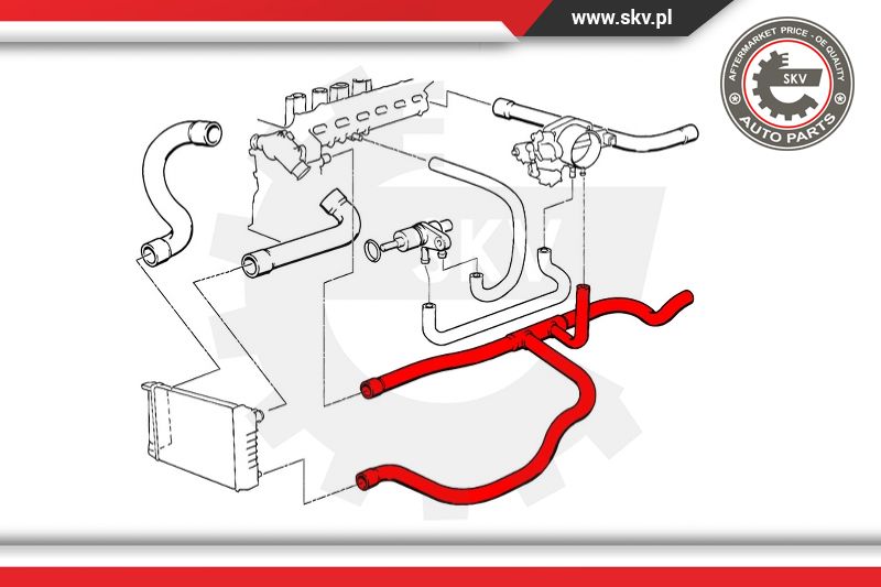 Ilustracja 24SKV263 ESEN SKV przewód elastyczny chłodnicy