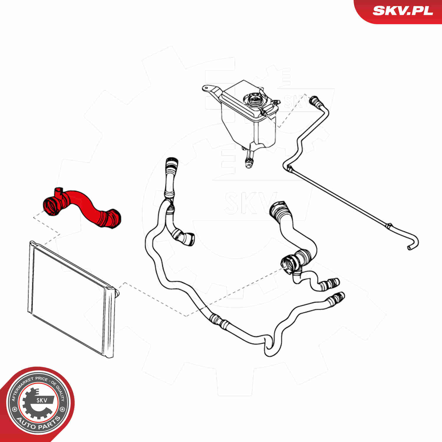 Ilustracja 24SKV261 ESEN SKV przewód elastyczny chłodnicy