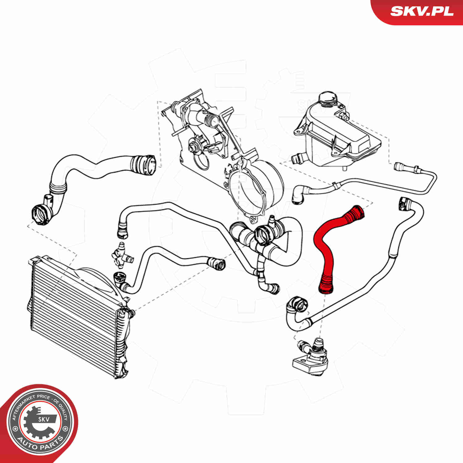 Ilustracja 24SKV276 ESEN SKV przewód elastyczny chłodnicy
