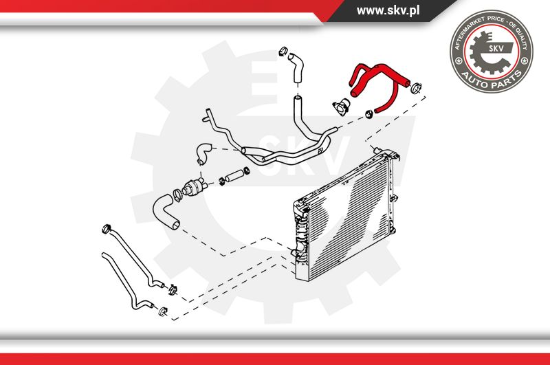 Ilustracja 24SKV288 ESEN SKV przewód elastyczny chłodnicy