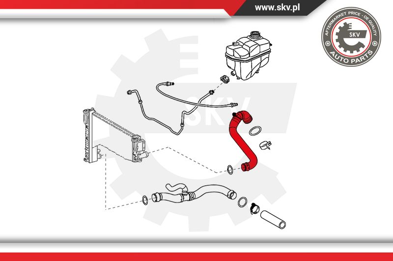 Ilustracja 24SKV299 ESEN SKV przewód elastyczny chłodnicy