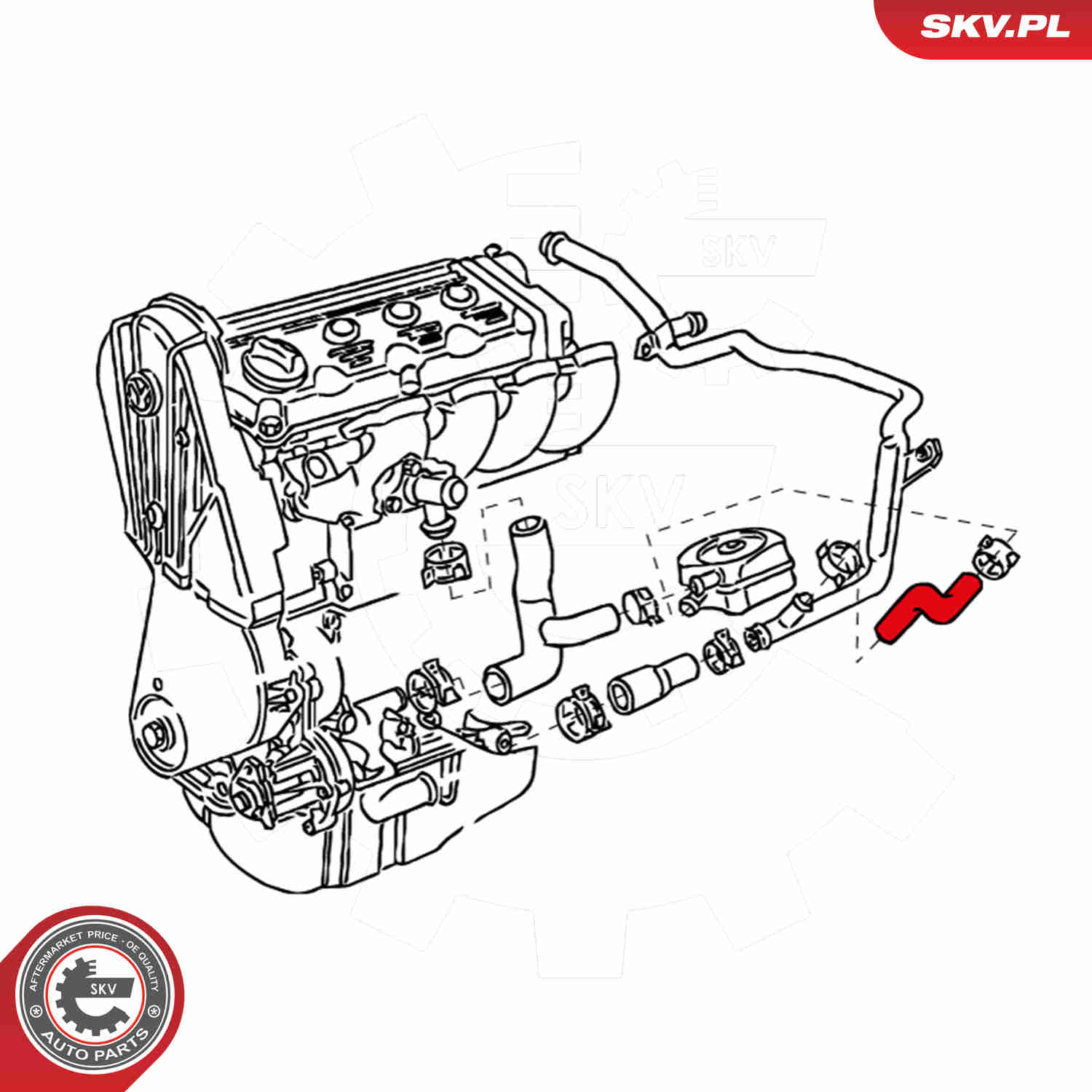 Ilustracja 24SKV366 ESEN SKV przewód elastyczny chłodnicy