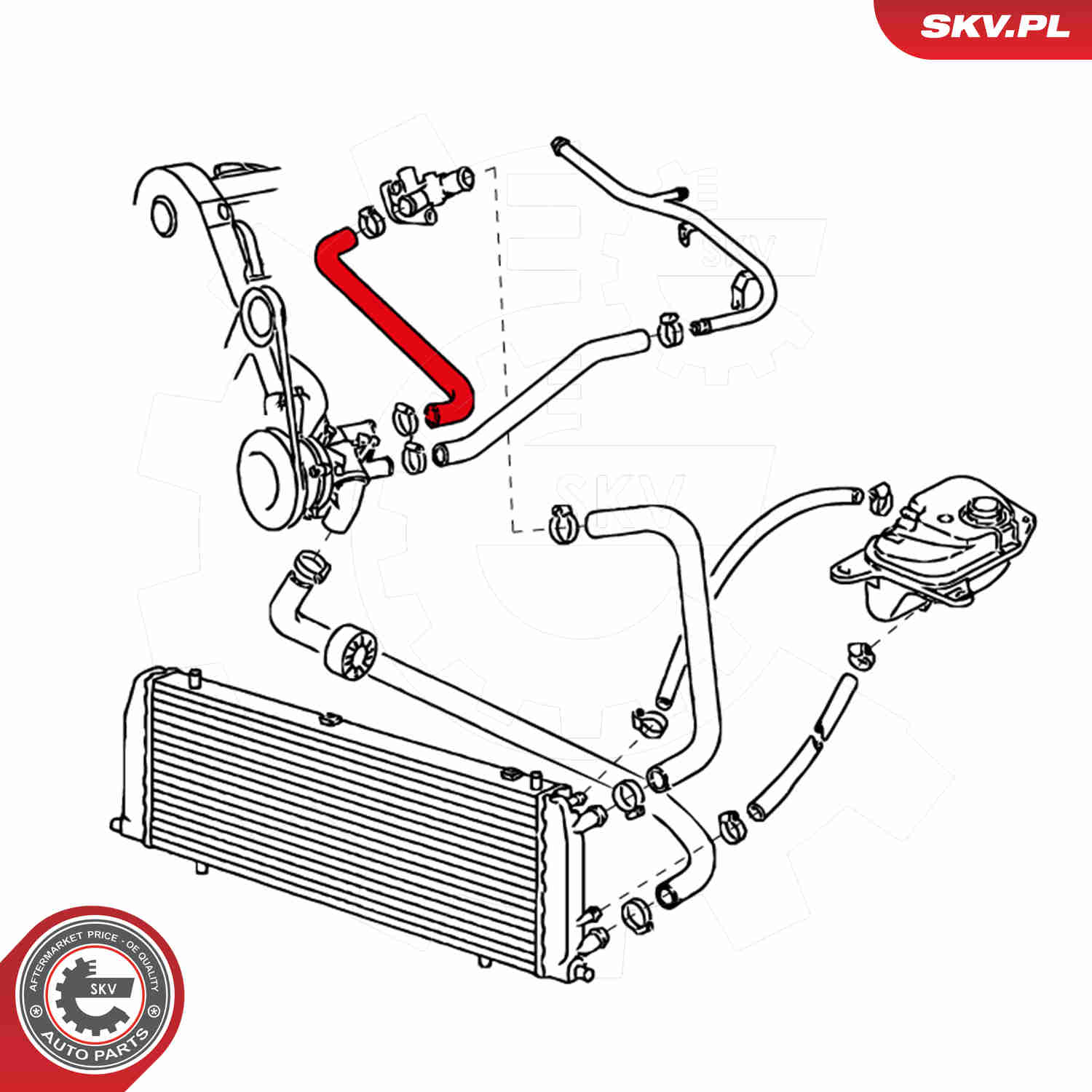 Ilustracja 24SKV368 ESEN SKV przewód elastyczny chłodnicy
