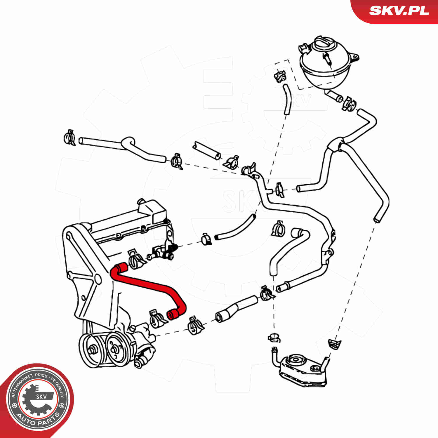 Ilustracja 24SKV372 ESEN SKV przewód elastyczny chłodnicy