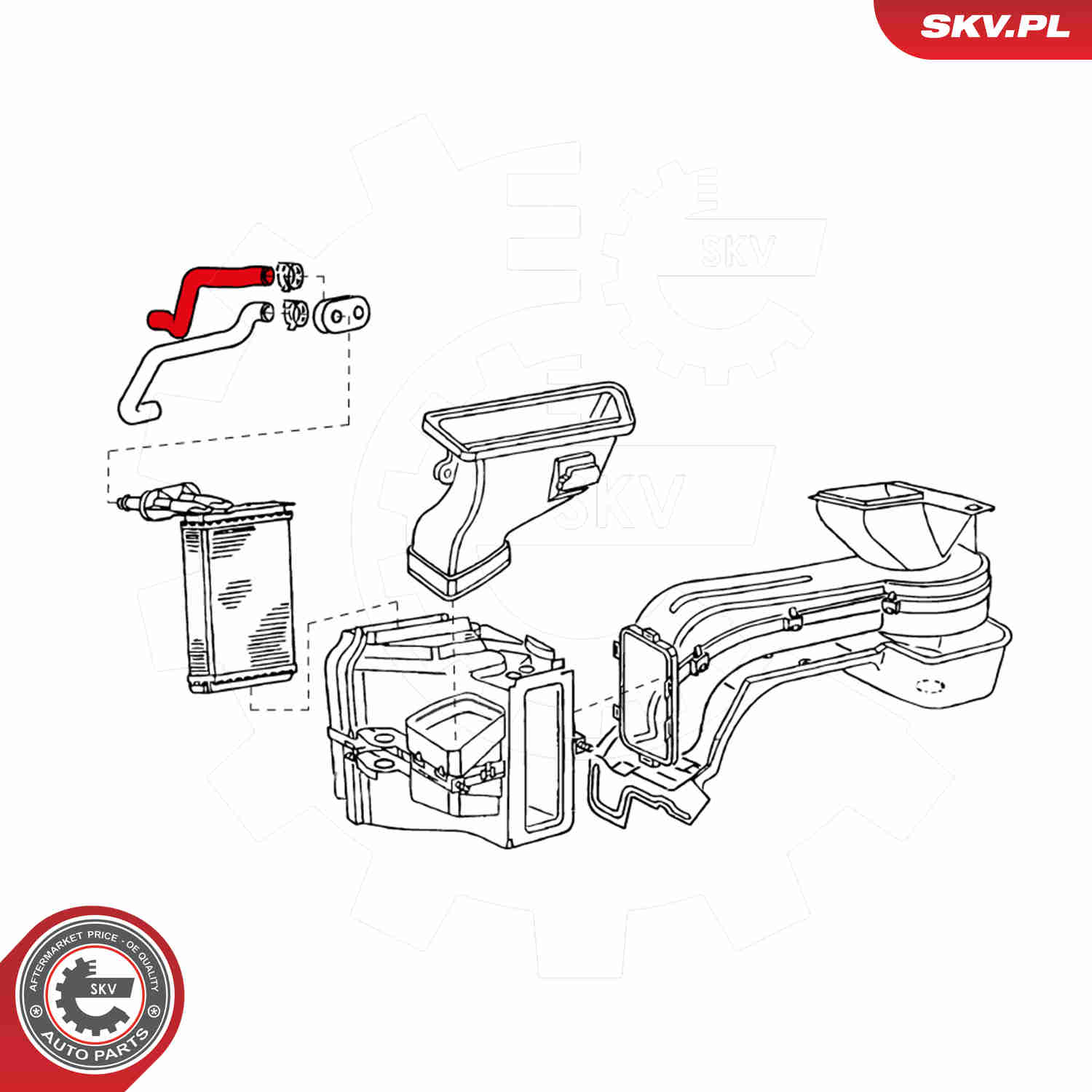 Ilustracja 24SKV376 ESEN SKV przewód elastyczny chłodnicy