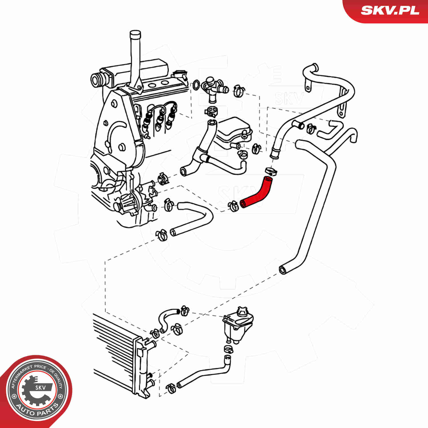 Ilustracja 24SKV379 ESEN SKV przewód elastyczny chłodnicy