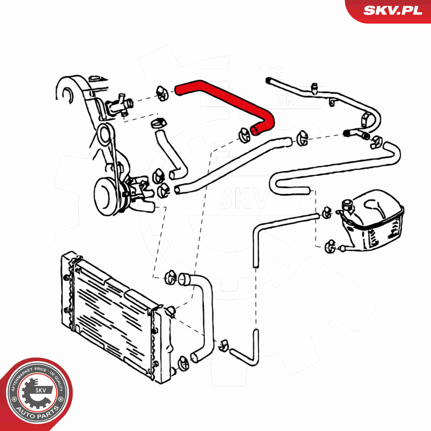 Ilustracja 24SKV383 ESEN SKV przewód elastyczny chłodnicy