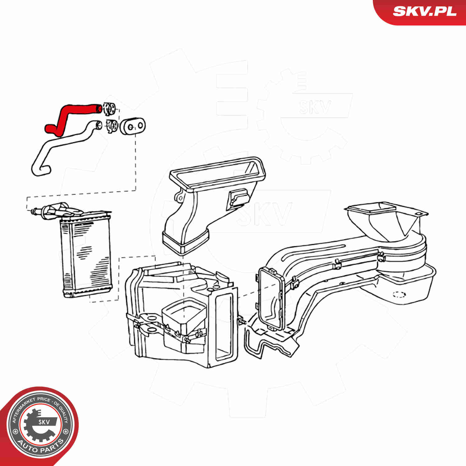 Ilustracja 24SKV387 ESEN SKV przewód elastyczny chłodnicy